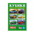 Фото товара - Кубики 6шт. Автомобили спорт-2 (пластик, от 1 года) 00821, (Стеллар)