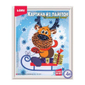 Фото товара - LORI Картина Из Пайеток Волшебный блеск. Новогодний олененок (комплект материалов для изготовления, в коробке, от 4 лет) Ап041, (ООО "7-Я")