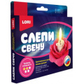 Фото товара - LORI Восковая Свеча Слепи свечу. Нежная роза (комплект материалов для изготовления, в коробке, от 3 лет) ПзС002, (ООО "7-Я")