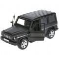 Маленькое фото товара - Модель Инерционная Технопарк Mercedes-Benz G-Class (12см, металл, открываются двери, черная, в коробке) G-СLASS-BK, (Huada Toy Co.,Ltd). Вариант №1