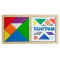Фото товара - Головоломка Танграм (7 деталей, рамка-вкладыш, дерево, от 5 лет) 00788, (ООО "Десятое королевство")