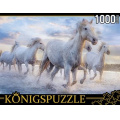 Маленькое фото товара - ПазлыKONIGSPUZZLE 1000 дет. Дикий табун камаргу ГИK1000-0646, (Рыжий кот). Вариант №1