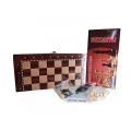 Фото товара - Настольная Игра Шахматы, нарды, шашки (3в1, поле 29*14,5*3см, дерево, в коробке) AN02596, (Рыжий кот)