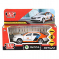 Фото товара - Модель Инерционная Технопарк Skoda Octavia Каршеринг (12см, металл, открываются двери и багажник, в коробке) OCTAVIA-12DEL-WH, (Shantou City Daxiang Plastic Toy Products Co., Ltd)