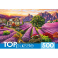 Фото товара - ПазлыTOPpuzzle 500 дет. Романтичный пейзаж прованса П500-0738, (Рыжий кот)