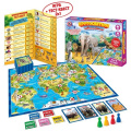 Фото товара - Настольная Игра Кругосветное путешествие (2в1, тест-квест, игровое поле 71*50см, 4 фишки, карточки, в коробке, от 6 лет до 10 лет) 02087, (ООО "Русский стиль")