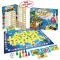 Фото товара - Настольная Игра Пиратский остров (2в1, тест-квест, игровое поле 71*50см, 8 фишек, 50 карточек, кубик, в коробке, от 6 до 10 лет) 02086, (ООО "Русский стиль")