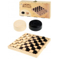 Фото товара - Настольная Игра Шашки (доска 24*12*4см, дерево) ИН-7542, (Рыжий кот)