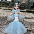 Маленькое фото товара - Кукла Русалка "Диана" в голубом наряде (30см, 3D-глаза, с аксессуарами, подвижные части тела, пластик, от 3 лет) 75356, (Shenzhen Longhua bing bing Gift Shop). Вариант №1