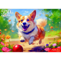 Фото товара - Пазлы 500 дет. Игривый Корги П500-0500, (Рыжий кот)