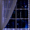 Фото товара - Гирлянда электрическая Роса (занавес 1,6*1,6м, LED(1608)-160-220V, белый свет, серебристая нить, 8 режимов) 5206146, (Sima-land)