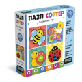 Фото товара - Пазл Baby Games Сортер. В саду (4в1, 10 шт.) 08528, (ООО "Оригами")