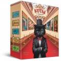 Маленькое фото товара - Настольная Игра ИГРОТЕКА Коты на вернисаже (Иванова Н.) (игровое поле, карточки, фишки, кубики, правила, в коробке, от 6 лет) 51-0262-01, (Просвещение-Союз). Вариант №1