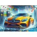 Маленькое фото товара - Пазлы 60 дет. Автомойка УК60-0221, (Рыжий кот). Вариант №1