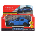Фото товара - Модель Инерционная Технопарк Tesla model x plaid (12см, металл, открываются двери, синий, в коробке, от 3 лет) MODELX-12-BU-WOD, (Huada Toy Co.,Ltd)