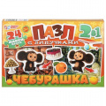 Фото товара - ПазлыМакси Умные Игры. Чебурашка (Союзмультфильм, 2в1, 24 дет, 8 элементов с липучками, в коробке, от 3 лет) 044080, (ООО "СИМБАТ")