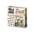 Фото товара - Настольная Игра Дорожные игры (10в1, ходилка, игровое поле-пазл, фишки, кубик, в коробке, от 5 лет) 05986, (ООО "Десятое королевство")