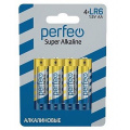 Фото товара - Элемент питания LR06  4BL PERFEO Super Alkaline (120/480)