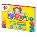 Фото товара - Пластилин восковой  8цв 132гр. "Кроха" 25С1551-08 Луч