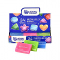 Фото товара - Ластик "Неоновое желе/NEON JELLY" ассорти 35х45х15 мм ЛСТ-НЖ SchoolФормат