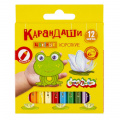 Маленькое фото товара - Карандаши 12цв  КККМ12 КОРОТКИЕ Каляка-Маляка. Вариант №1