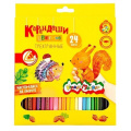 Фото товара - Карандаши 24цв  трехгранные КТКМ24 Каляка-Маляка
