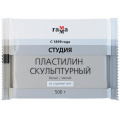 Фото товара - Пластилин скульптурный  500гр. "Студия" белый, мягкий 2.80.Е050.004.1 Гамма