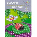 Маленькое фото товара - Набор цветного картона двустороннего А4 6л 6цв (веселый) "Горошек" С0151-02 АппликА. Вариант №1