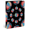 Маленькое фото товара - Тетрадь со сменным блоком 120л клетка на 4 кольцах "THE ILLUSORY THINGS" soft touch LXNBCL-IT LOREX. Вариант №1