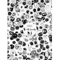 Фото товара - Записная книжка А6 64л клетка/линия "Прикольные кляксы" (082507) 30043 Хатбер