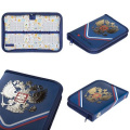 Маленькое фото товара - Пенал 2-х ств. 190х130 мм "Я люблю Россию" с табл.умножения (083315) 44037 Хатбер. Вариант №1