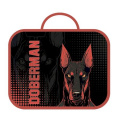 Фото товара - Папка школьника А4 с ручками 33,5х26х6 см ПШ-11 "DOBERMAN" ткань Пчелка