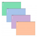Маленькое фото товара - Папка на гибкой молнии А5+ 61170 Matt Pastel Bloom непрозрачная, ассорти ErichKrause. Вариант №1