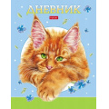Маленькое фото товара - Дневник 1-11 класс (твердая обложка) "Рыжий котик" (085747) 29844 Хатбер. Вариант №1