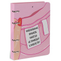 Фото товара - Тетрадь со сменным блоком 120л клетка на 4 кольцах "QUEEN LOVE" soft touch LXNBCL-QL LOREX