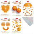Фото товара - Блокнот А7 48л клетка "Vitamin C" 3-х цв. блок (083523) Хатбер