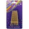 Фото товара - Свечи для торта 10 шт. 01_под золото BCD-33 BOOMZEE