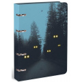 Маленькое фото товара - Тетрадь со сменным блоком 120л клетка на 4 кольцах "NIGHT HORROR" soft touch LXNBCL-NH LOREX. Вариант №1