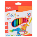 Фото товара - Фломастеры 12цв "ЦВЕТНЫЕ/ColoRun" EC10000 (1006030) Deli