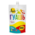 Фото товара - Гуашь 250 мл желтая темная(yellow deep) 208 "Учись" Группа 1 дой-пак с штуцером LGD-250 Лео