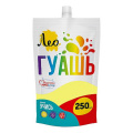 Фото товара - Гуашь 250 мл лимонная(lemon) 204 "Учись" Группа 3 дой-пак с штуцером LGD-250 Лео
