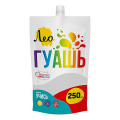 Фото товара - Гуашь 250 мл белая(white) 102 "Учись" Группа 4 дой-пак с штуцером LGD-250 Лео