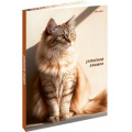 Фото товара - Записная книжка А5 80л "РЫЖИЙ КОТ В ЛУЧАХ СОЛНЦА" широкие, глянц.лам. 80-7581 Проф-Пресс
