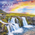 Фото товара - Календарь перекидной настенный 2027 г. 30х30 см ЭКОНОМ 6л "Красота водопада" (096147) 29713 Хатбер