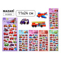 Фото товара - Декоративные наклейки 11х24 см "ТРАНСПОРТ" 6 дизайнов M-20833 Mazari