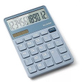 Фото товара - Калькулятор DELI 12 разрядов 108,7 х 152,1 х 29,8 мм NS042BLUE  синий,настольный (2018747) Deli