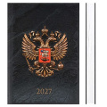 Фото товара - Ежедневник 2027 г. А5 320 стр. 74597 "ГЕРБ ЗОЛОТО" Феникс