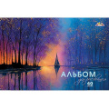 Фото товара - Альбом для рисования 40л "Волшебный закат" УФ-лак С1042-38 АппликА