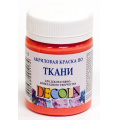 Фото товара - Акриловая краска по ткани "Декола" 50мл Коралловая 4128355 Невская палитра