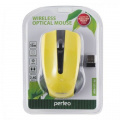 Фото товара - Мышь PERFEO беспров. оптич. "РАДУГА/RAINBOW", 3 кн, USB, черно-желтая PF_3438 (PF-353-WOP-Y) PERFEO